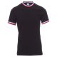 KOSZULKA T-SHIRT KRÓTKI RĘKAW FLAG - CZARNY-FRANCJA