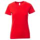 KOSZULKA T-SHIRT KRÓTKI RĘKAW PRINT LADY - CZERWONY