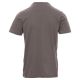 KOSZULKA T-SHIRT KRÓTKI RĘKAW PRINT - SZARY STALOWY
