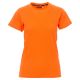KOSZULKA T-SHIRT KRÓTKI RĘKAW RUNNER LADY - POMARAŃCZOWY FLUO