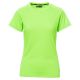 KOSZULKA T-SHIRT KRÓTKI RĘKAW RUNNER LADY - ZIELONY FLUO
