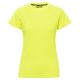 KOSZULKA T-SHIRT KRÓTKI RĘKAW RUNNER LADY - ŻÓŁTY FLUO