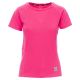 KOSZULKA T-SHIRT KRÓTKI RĘKAW RUNNING LADY - FUKSJOWY FLUO