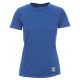 KOSZULKA T-SHIRT KRÓTKI RĘKAW RUNNING LADY - KRÓLEWSKI NIEBIESKI
