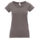 KOSZULKA T-SHIRT KRÓTKI RĘKAW SOUND+LADY - SZARY STALOWY
