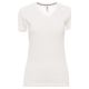 KOSZULKA T-SHIRT KRÓTKI RĘKAW V-NECK LADY - BIAŁY