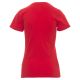 KOSZULKA T-SHIRT KRÓTKI RĘKAW V-NECK LADY - CZERWONY