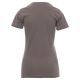 KOSZULKA T-SHIRT KRÓTKI RĘKAW V-NECK LADY - ZADYMIONY