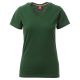 KOSZULKA T-SHIRT KRÓTKI RĘKAW V-NECK LADY - ZIELONY