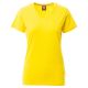 KOSZULKA T-SHIRT KRÓTKI RĘKAW V-NECK LADY - ŻÓŁTA