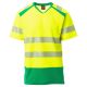 KOSZULKA T-SHIRT KRÓTKI RĘKAW WAY - ŻÓŁTY FLUO-ŻELOWY ZIELONY