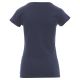 KOSZULKA T-SHIRT KRÓTKI RĘKAW YOUNG LADY - NIEBIESKI DENIM
