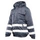 KURTKA OCIEPLANA BRIXTON SNOW PASY ODBLASKOWE - STALOWY