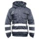 KURTKA OCIEPLANA BRIXTON SNOW PASY ODBLASKOWE - STALOWY