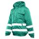 KURTKA OCIEPLANA BRIXTON SNOW PASY ODBLASKOWE - ZIELONY