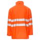 KURTKA PRZECIWDESZCZOWA OSTRZEGAWCZA HIVIS RIVER-JACKET - POMARAŃCZOWY FLUO