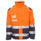 KURTKA ROBOCZA OSTRZEGAWCZA HIVIS HISPEED - POMARAŃCZOWY FLUO-GRANATOWY