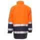 KURTKA ROBOCZA OSTRZEGAWCZA HIVIS SECURITY - POMARAŃCZOWY FLUO-GRANATOWY