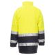 KURTKA ROBOCZA OSTRZEGAWCZA HIVIS SECURITY - ŻÓŁTY FLUO-GRANATOWY
