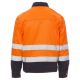 KURTKA ROBOCZA SAFE HI-VI WINTER - POMARAŃCZOWY FLUO-GRANATOWY