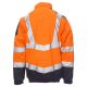 KURTKA ROBOCZA Z KAPTUREM INTERSTATE - POMARAŃCZOWY FLUO-GRANATOWY