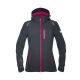 KURTKA SOFTSHELL FLORET DAMSKA - CZARNO-RÓŻOWY