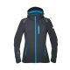 KURTKA SOFTSHELL FLORET DAMSKA - CZARNO-TURKUSOWY