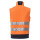 KURTKA SOFTSHELL TRAFFIC - POMARAŃCZOWY FLUO-GRANATOWY