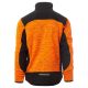 KURTKA SOFTSHELL TRAVEL - POMARAŃCZOWY FLUO-CZARNY