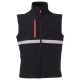 KURTKA SOFTSHELL WISE VEST - CZARNY-CZARNY