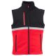 KURTKA SOFTSHELL WISE VEST - CZERWONY-CZARNY