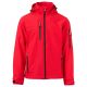 KURTKA SOFTSHELL Z KAPTUREM CREEK - CZERWONY