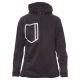 KURTKA SOFTSHELL Z KAPTUREM EXTREME LADY - CZARNY-CZARNY