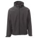 KURTKA SOFTSHELL Z KAPTUREM GALE - ANTRACYTOWY