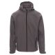 KURTKA SOFTSHELL Z KAPTUREM GALE - SZARY STALOWY
