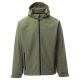 KURTKA SOFTSHELL Z KAPTUREM GALE - ZIELONY WOJSKOWY
