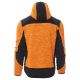 KURTKA SOFTSHELL Z KAPTUREM TRIP - POMARAŃCZOWY FLUO-CZARNY