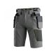 SPODENKI KRÓTKIE CXS NAOS MĘSKIE - SZARO-CZARNY Z ELEM. ODBLASK.