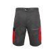 SPODENKI KRÓTKIE CXS PHOENIX ZEFYROS MĘSKIE - SZARO-CZERWONY