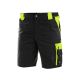 SPODENKI KRÓTKIE CXS SIRIUS BRIGHTON MĘSKIE - CZARNO-ŻÓŁTY