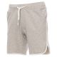 SPODENKI KRÓTKIE SPORTOWE COMBAT MELANGE - SZARY MELANŻ-BIAŁY