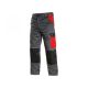 SPODNIE DO PASA CXS PHOENIX CEFEUS MĘSKIE - SZARO-CZERWONY