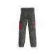 SPODNIE DO PASA CXS PHOENIX CEFEUS MĘSKIE - SZARO-CZERWONY