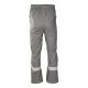 SPODNIE DO PASA GROSVENOR PU - STALOWY