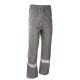 SPODNIE DO PASA GROSVENOR PU - STALOWY