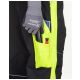 SPODNIE OGRODNICZKI NEON - CZARNO-ŻÓŁTY - 170-175CM