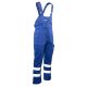 SPODNIE OGRODNICZKI OCIEPLANE BRIXTON SNOW PASY ODBLASKOWE - NIEBIESKI