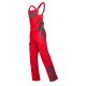 SPODNIE OGRODNICZKI VISION 03 - CZERWONO-SZARY - 183-190CM