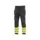 SPODNIE OSTRZEGAWCZE CXS NAOS HV MĘSKIE - CZARNY-ŻÓŁTY