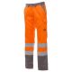 SPODNIE ROBOCZE CHARTER-WINTER - POMARAŃCZOWY FLUO-SZARY STALOWY